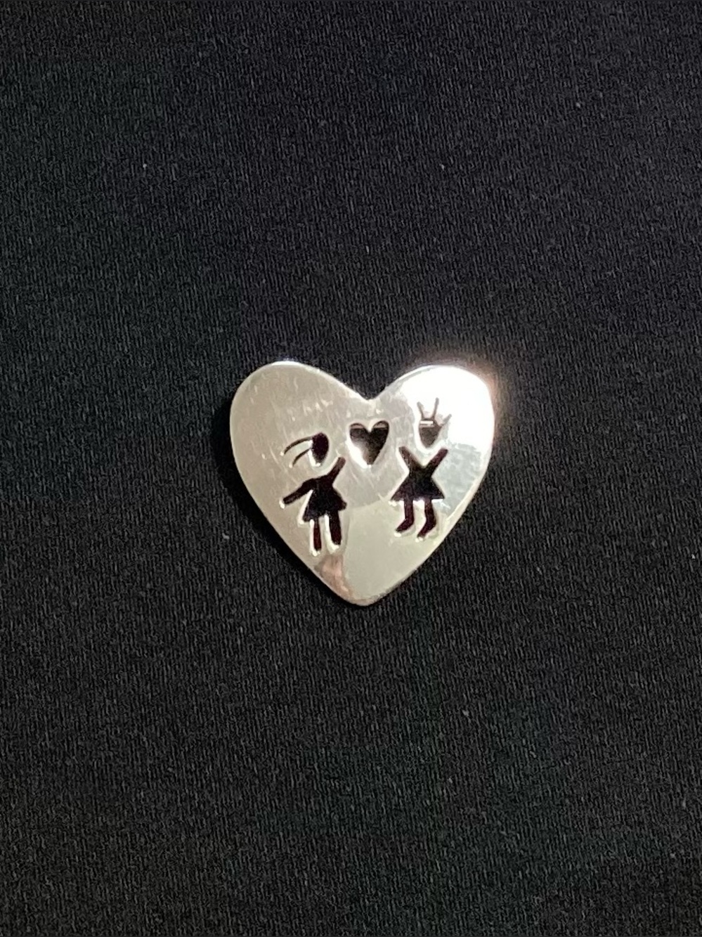 Anni + Co 925 Sterling Silver Vtg Heart Pin